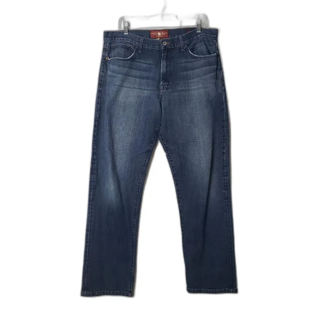 LUCKY BRAND  429 Classic Straight Leg Denim Blue Jeans Mens Size 36 X 32